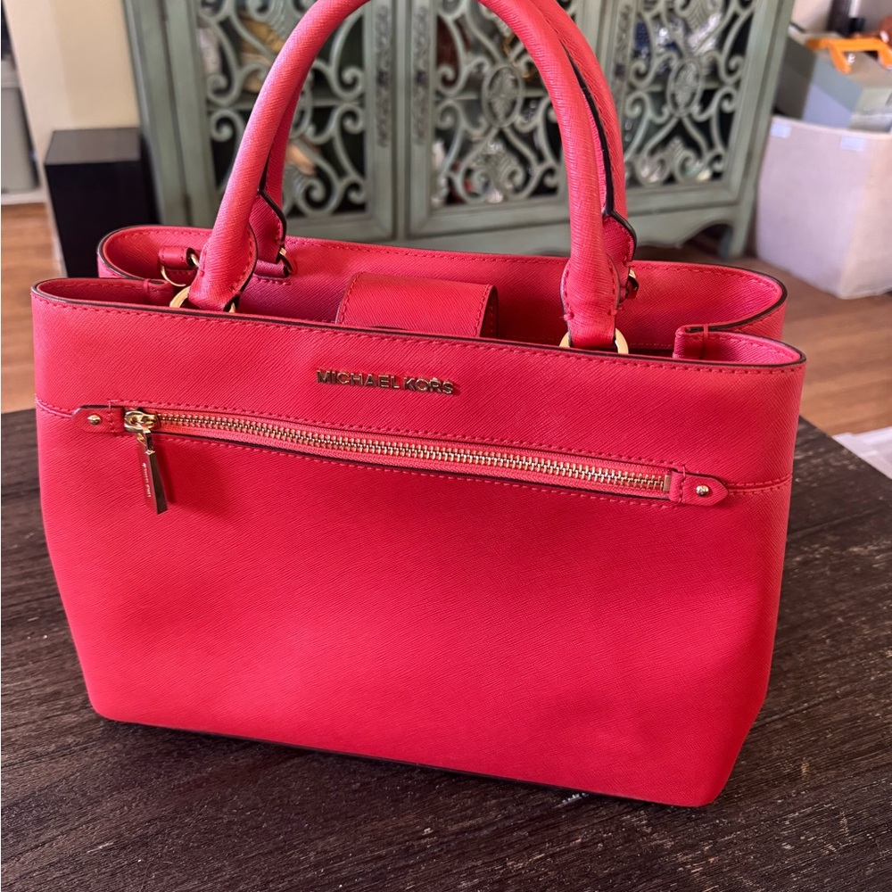 Michael Kors Vibrant Orange Satchel